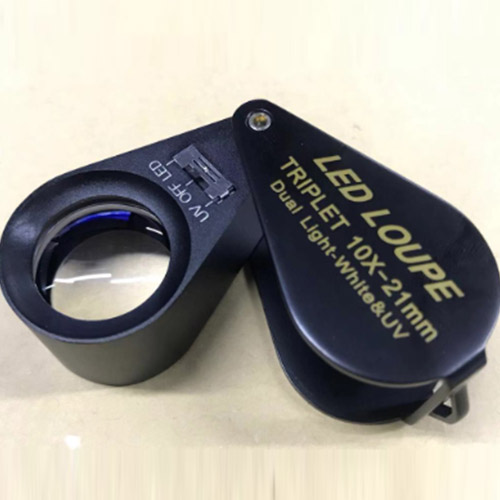 進口雙光源放大鏡(10倍--LED&UV)
